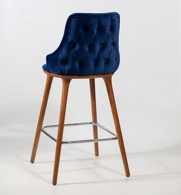 Blue chair made up wooden