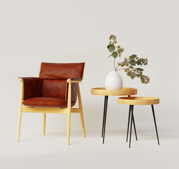 Minimal wooden decoration B